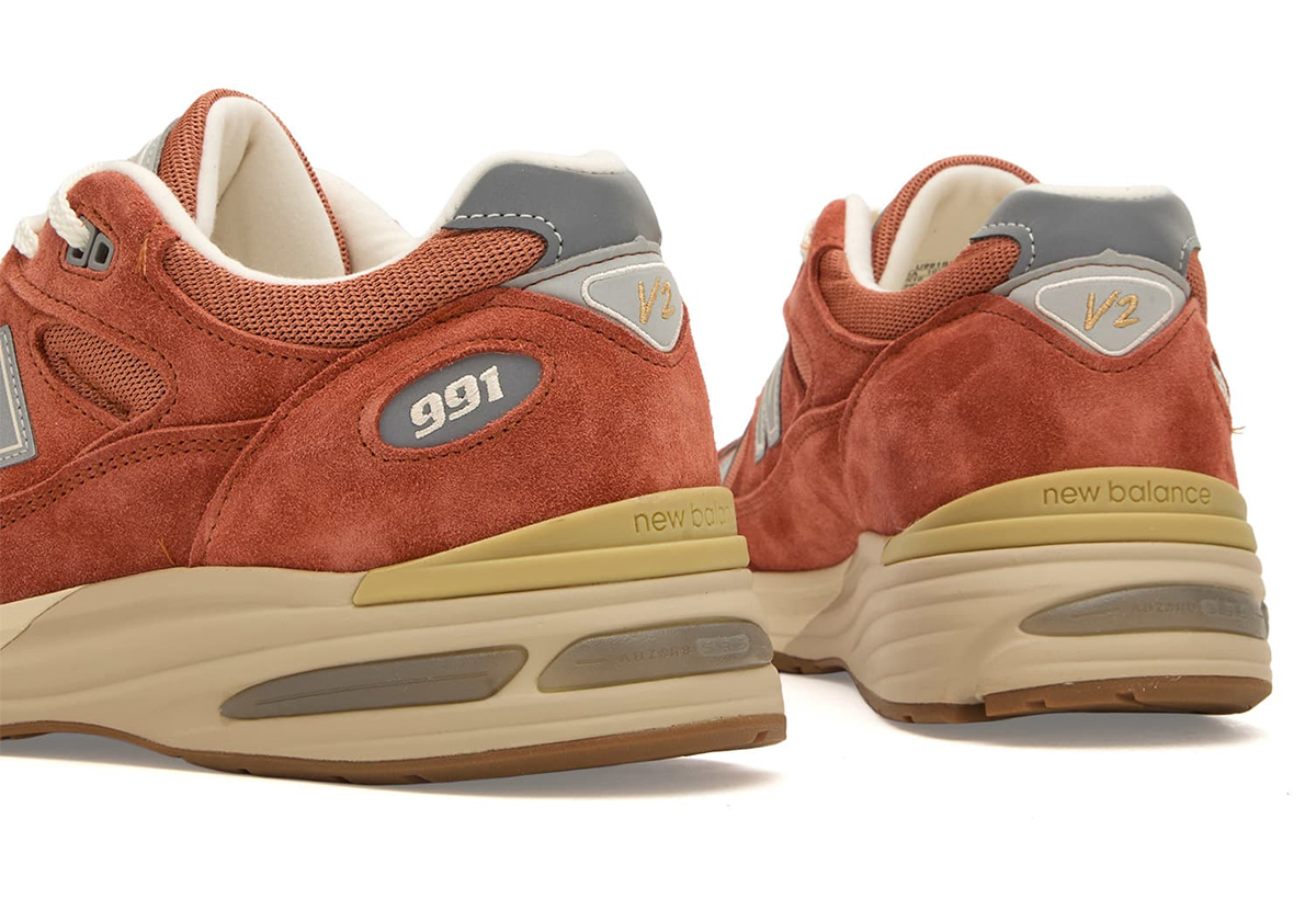 New Balance 991v2 Made In Uk Potters Clay Raw Sienna Harbor Mist U991ss2 1