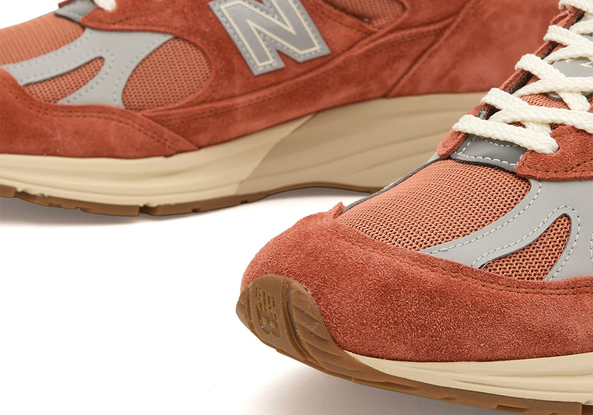 New Balance 991v2 Made In Uk Potters Clay Raw Sienna Harbor Mist U991ss2 4