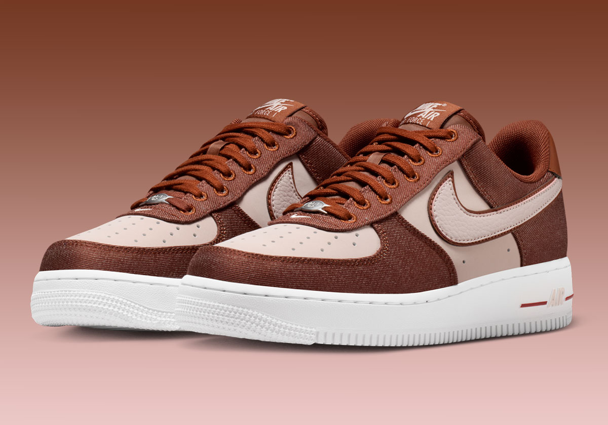 “Cinnamon” Denim Spices Up The Nike Air Force 1 Low