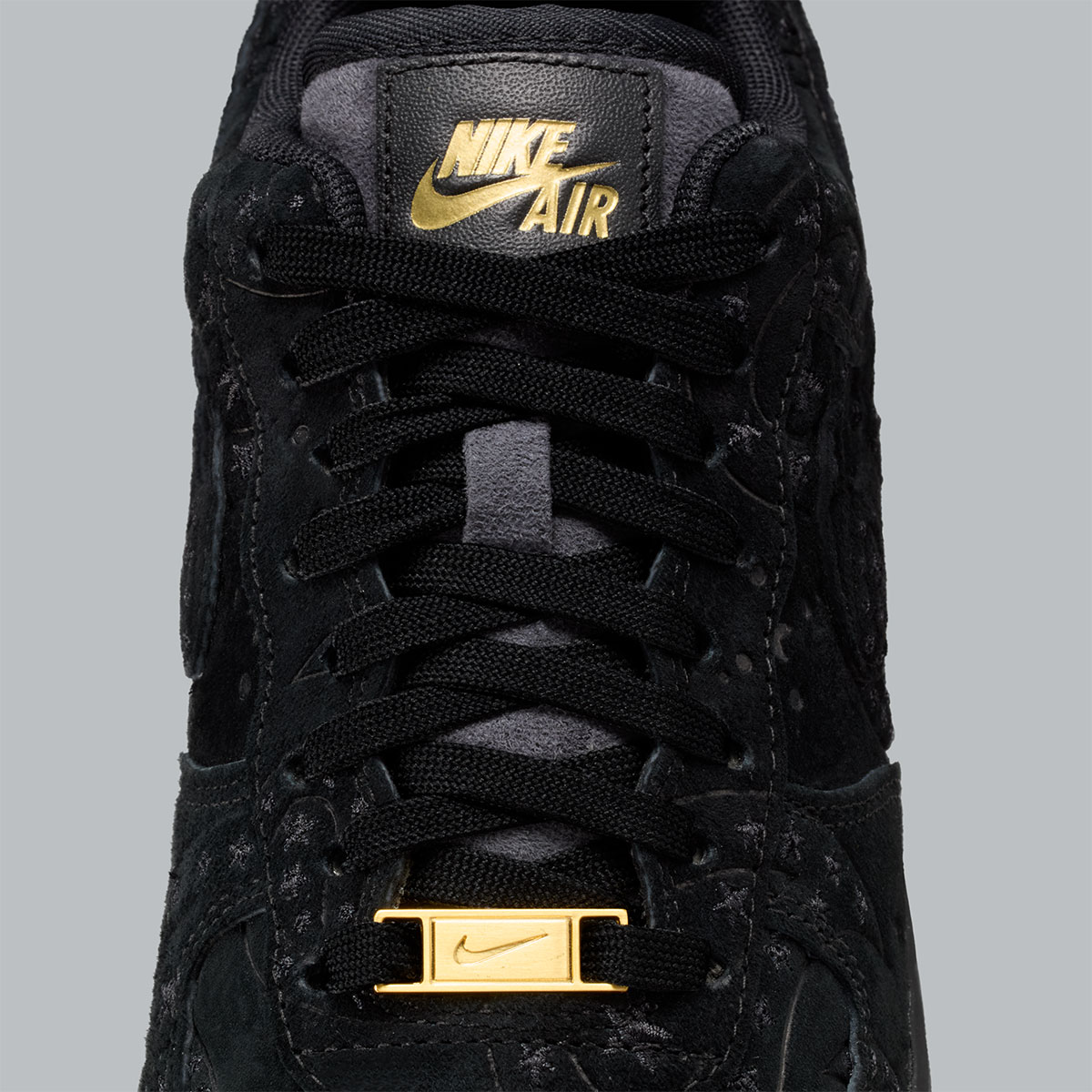 Nike Air Force 1 Low Paisley Suede Black Io1259 001 9