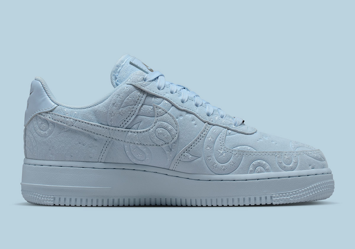 Nike Air Force 1 Low Paisley Suede Hydrogen Blue Io1259 400 5