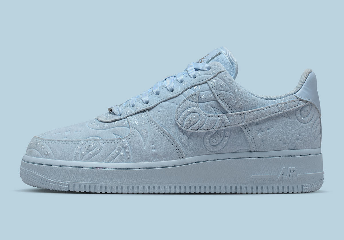 Nike Air Force 1 Low Paisley Suede Hydrogen Blue Io1259 400 7