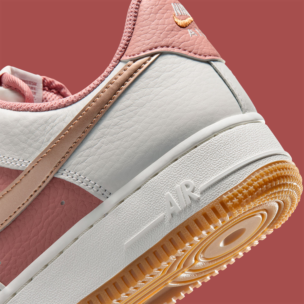 Nike Air Force 1 Low Rust Pink Summit White Metallic Red Bronze Iq0360 685 8