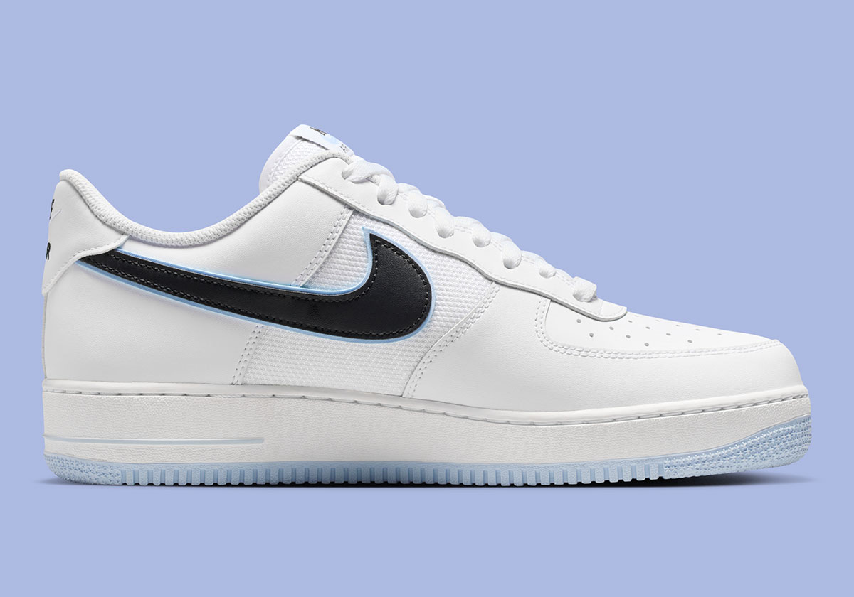 Nike Air Force 1 Low White Black Hydrogen Blue Iq7593 100 2