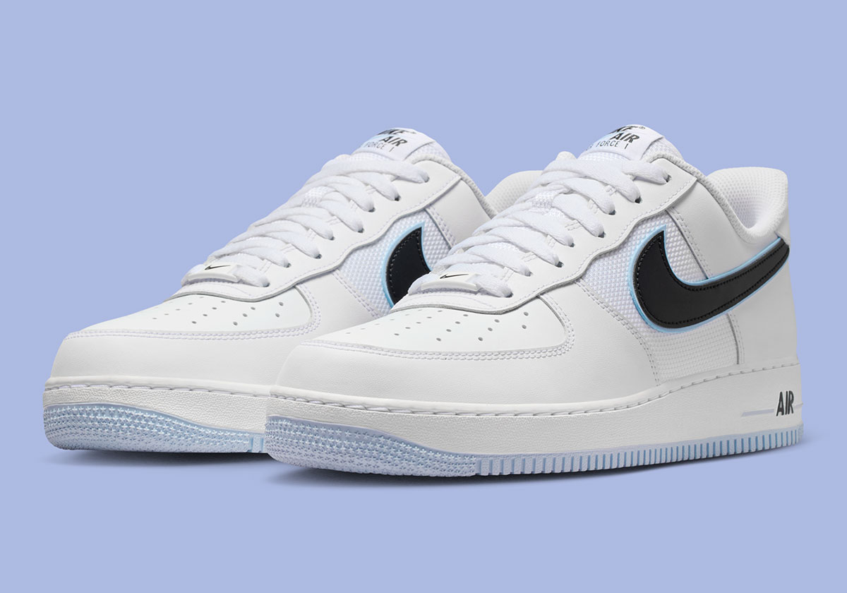 Nike Air Force 1 Low White Black Hydrogen Blue Iq7593 100 5