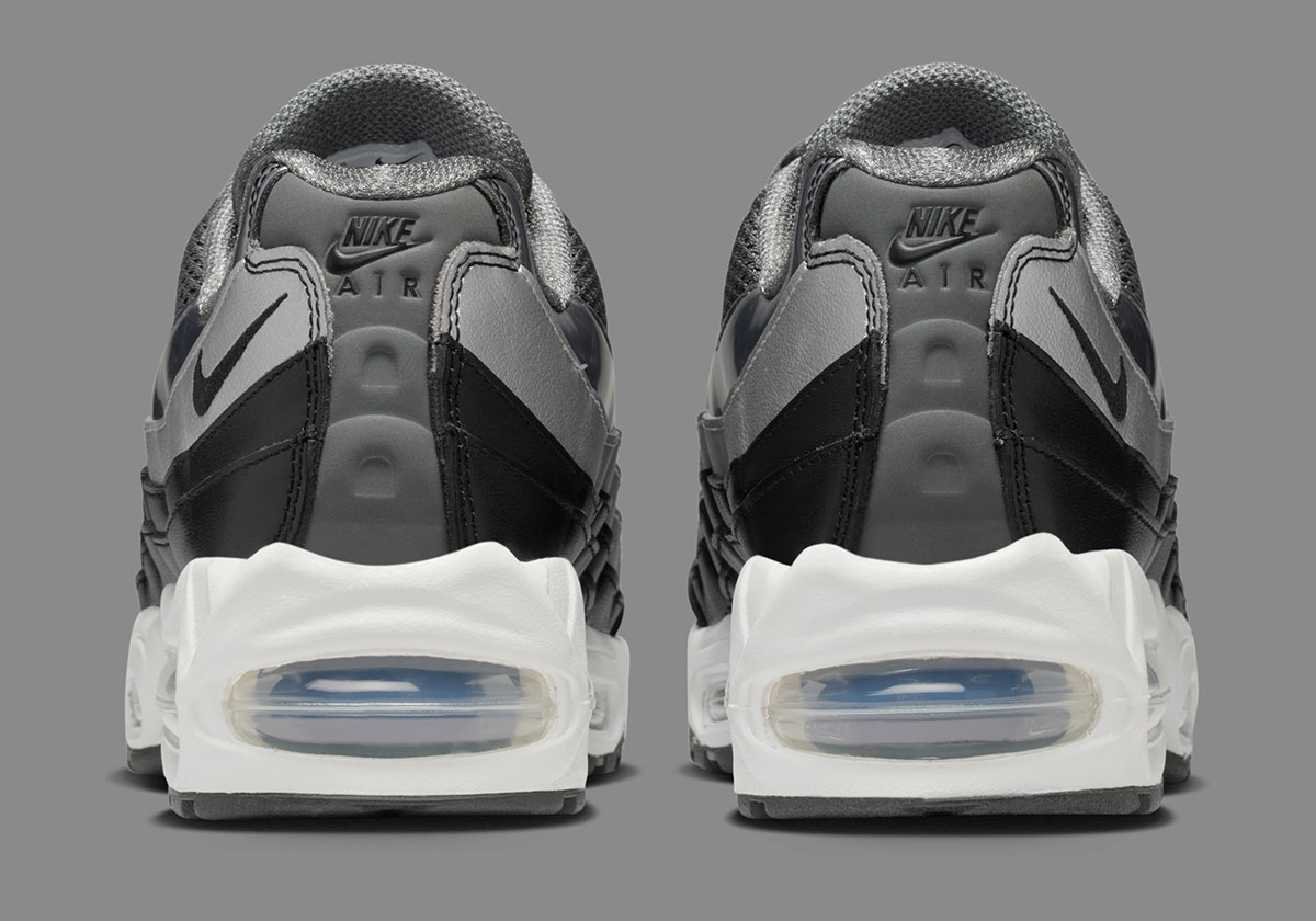 Nike Air Max 95 Dark Grey Metalic Silver Off White Black Ib6398 002 6