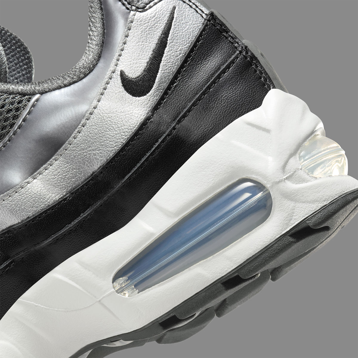 Nike Air Max 95 Dark Grey Metalic Silver Off White Black Ib6398 002 8
