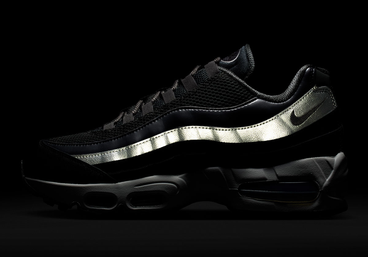 Nike Air Max 95 Dark Grey Metalic Silver Off White Black Ib6398 002 9