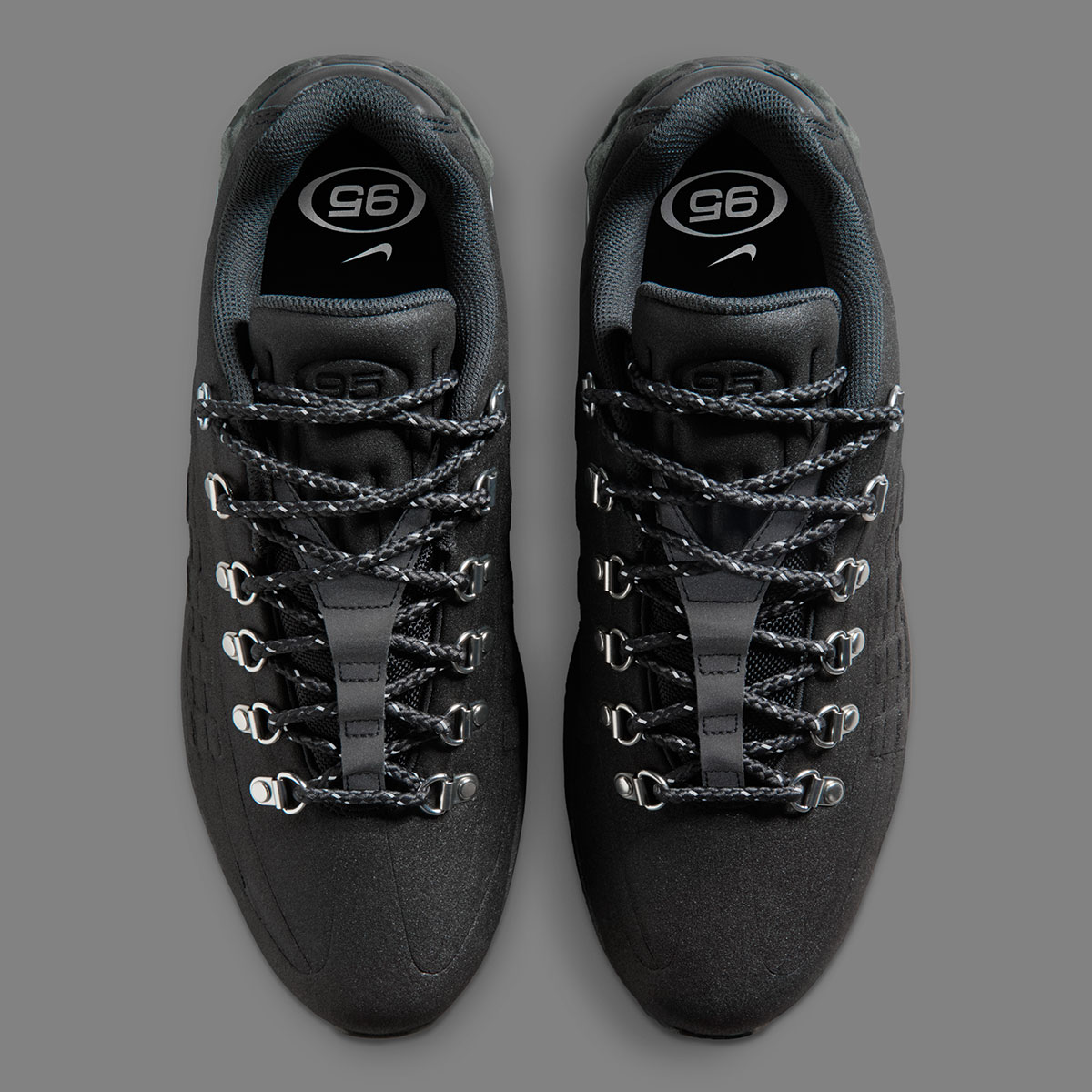 Nike Air Max 95 Hiking Shoe Black Off Noir Metallic Silver Iq1662 045 4