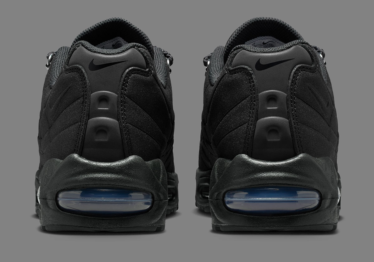 Nike Air Max 95 Hiking Shoe Black Off Noir Metallic Silver Iq1662 045 6