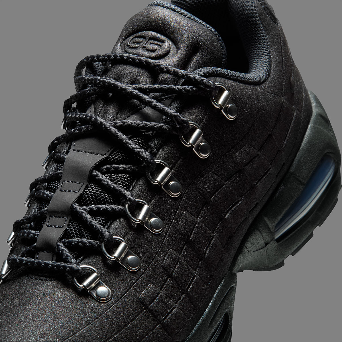 Nike Air Max 95 Hiking Shoe Black Off Noir Metallic Silver Iq1662 045 7