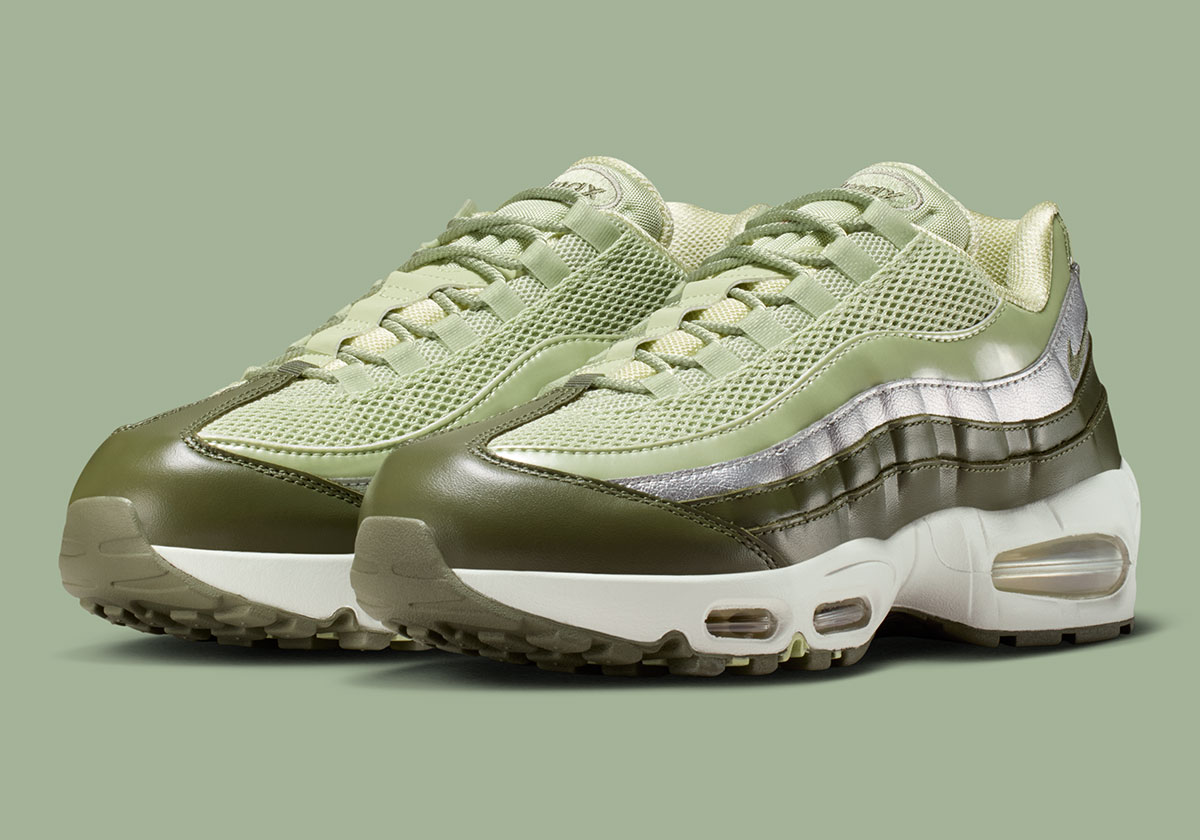 Nike Tinkers With Metallics On The Air Max 95 “Olive Aura”