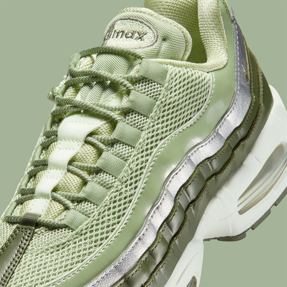 Nike Air Max 95 Olive Aura Metallic Silver Spruce Aura Medium Olive Ib6398 300 7