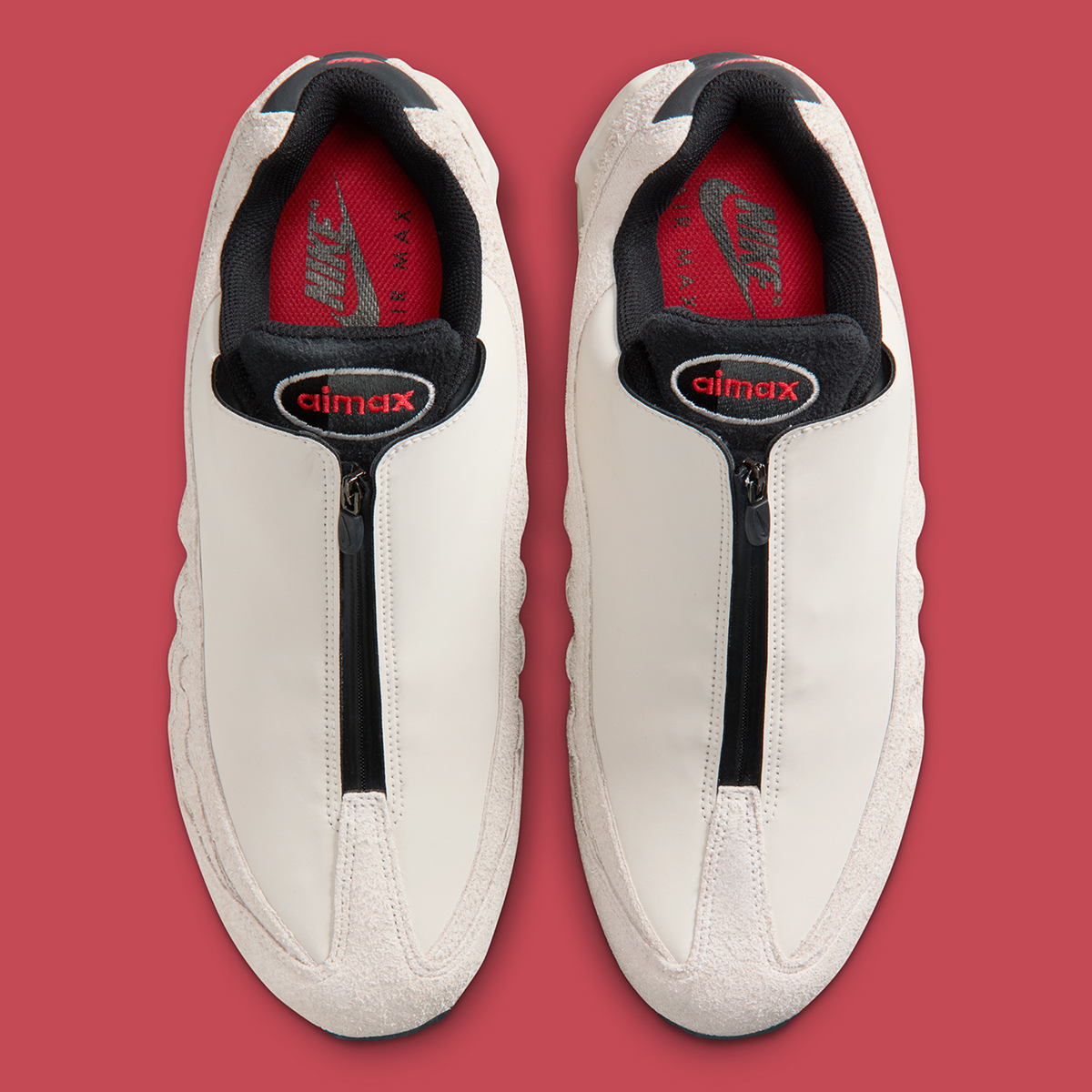 Nike Air Max 95 Zip Phantom Light Crimson Smoke Grey Black Im0695 002 3