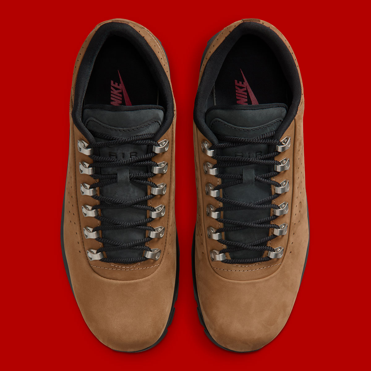 Nike Air Max Goadome Low Taupe Black University Red Iu5915 200 2
