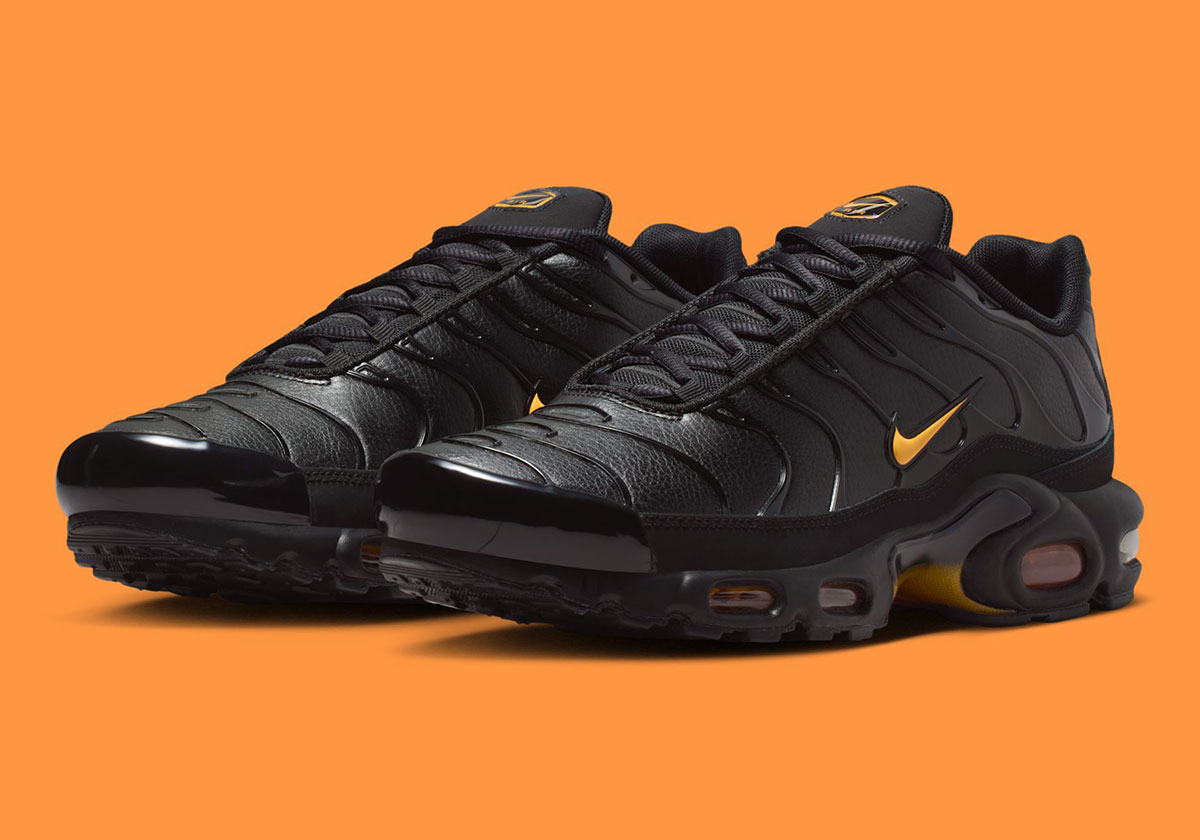 Nike Air Max Plus Leather Black Laser Orange If4390 001 6