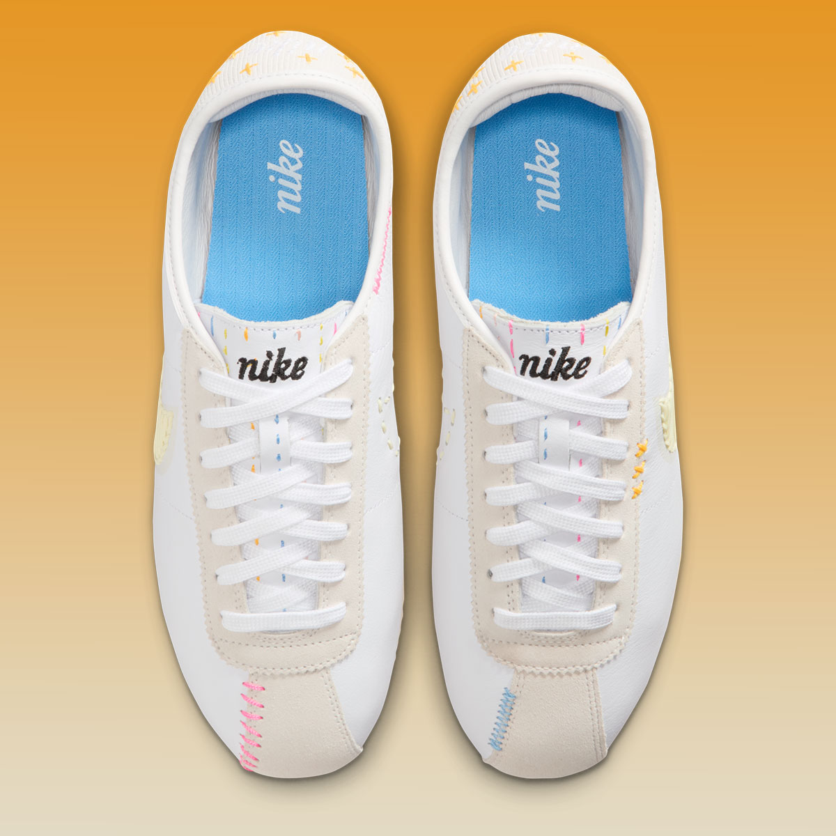 Nike Cortez Leather White Coconut Milk University Blue Iq1146 101 2