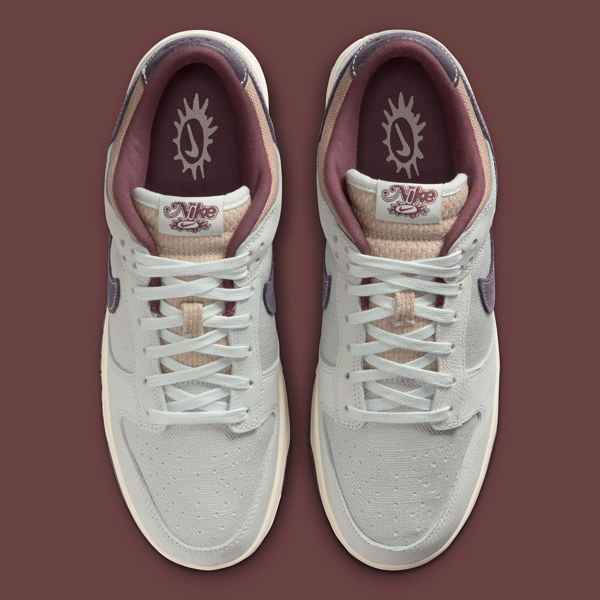 Nike Dunk Low Off White Spruce Aura Particle Moon Dark Raisin Ib6752 100 5