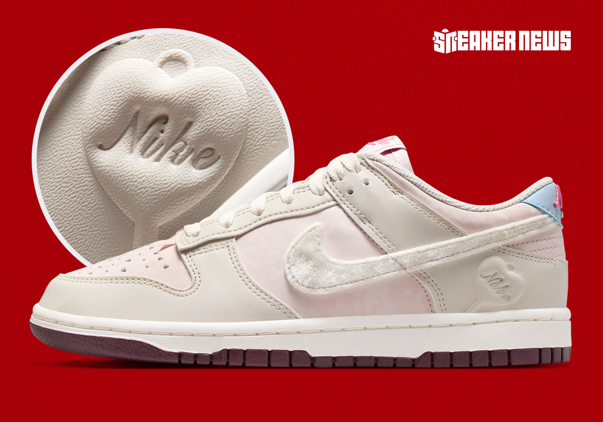 Plush Hearts Live On The Latest “Valentine’s Day” Nike Dunk Low