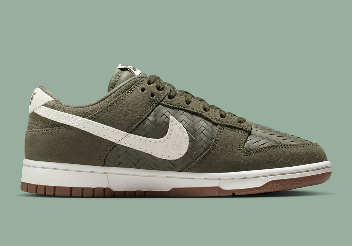 Nike Dunk Low Woven Gum Medium Olive Gum Dark Brown Chalk Ib6161 200 5