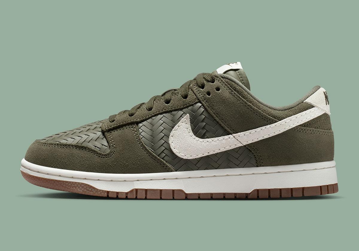 Nike Dunk Low Woven Gum Medium Olive Gum Dark Brown Chalk Ib6161 200 7