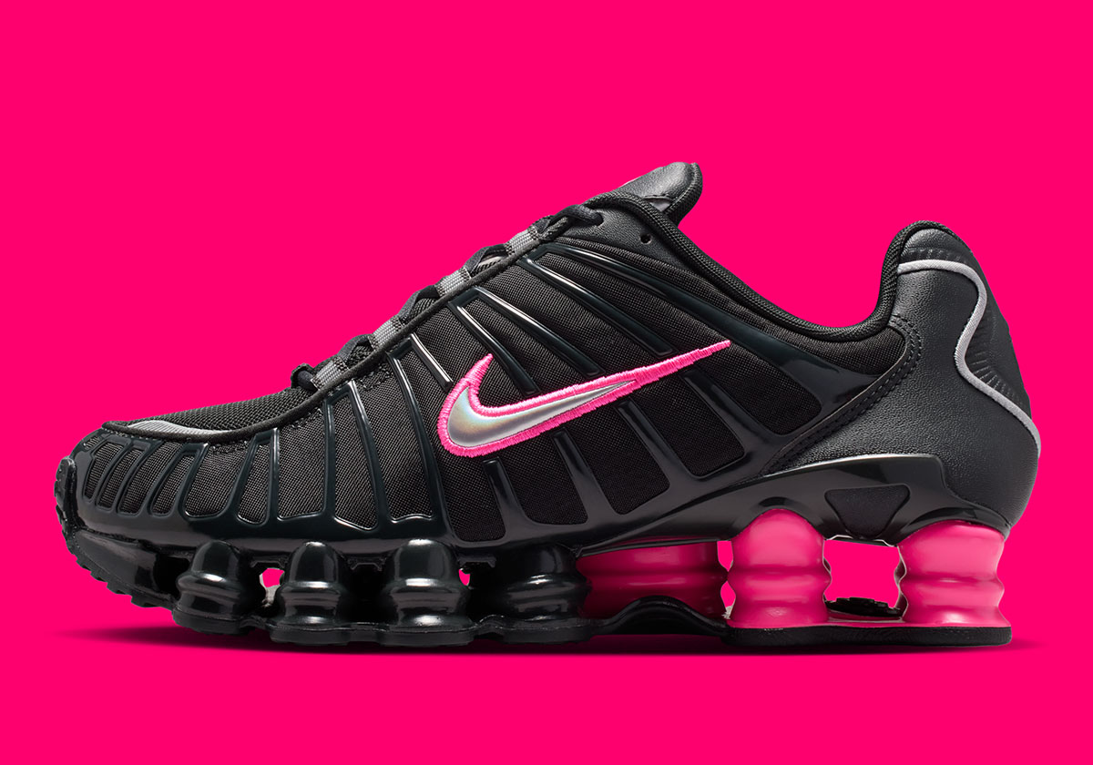 Nike Shox Tl Ring Off Noir Hyper Pink Metallic Silver Iq0273 045 2