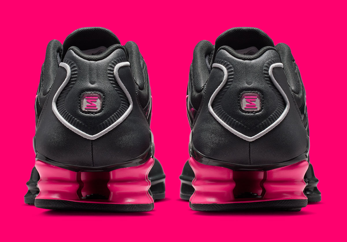 Nike Shox Tl Ring Off Noir Hyper Pink Metallic Silver Iq0273 045 7