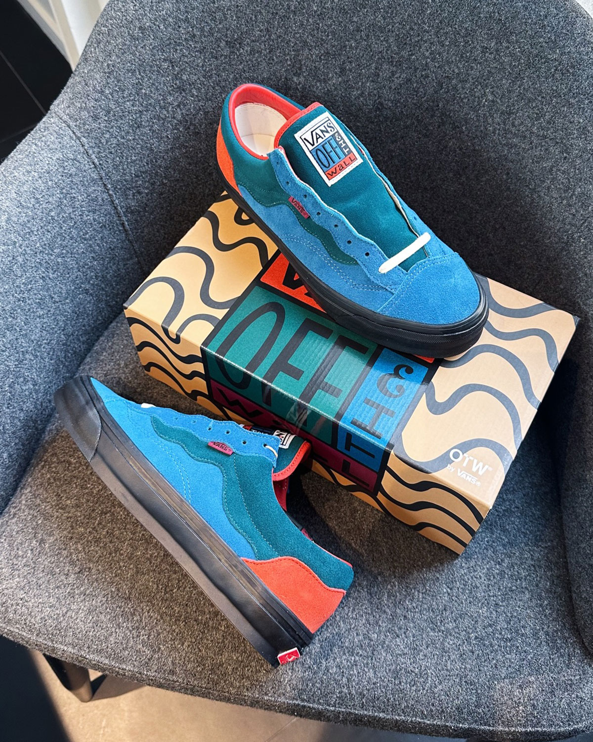 Parra Vans Old Skool Blue Orange Black 2