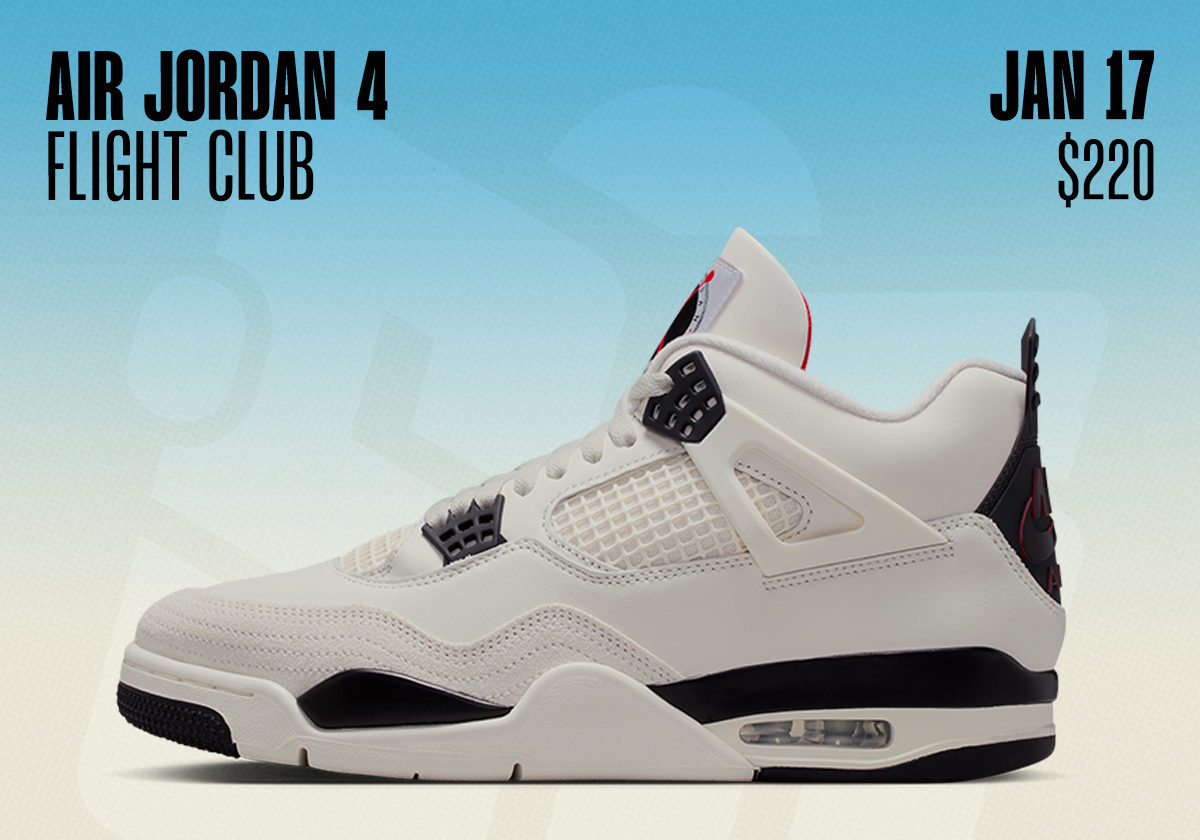 Sneaker Releases January 11 January 17 2026 Air Jordan 4 Flight Club