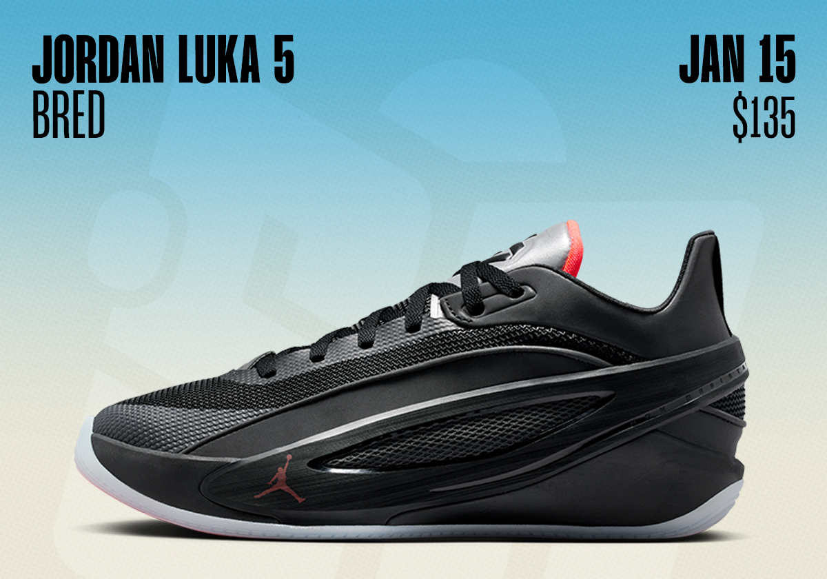 Sneaker Releases January 11 January 17 2026 Jordan Luka 5 Bred