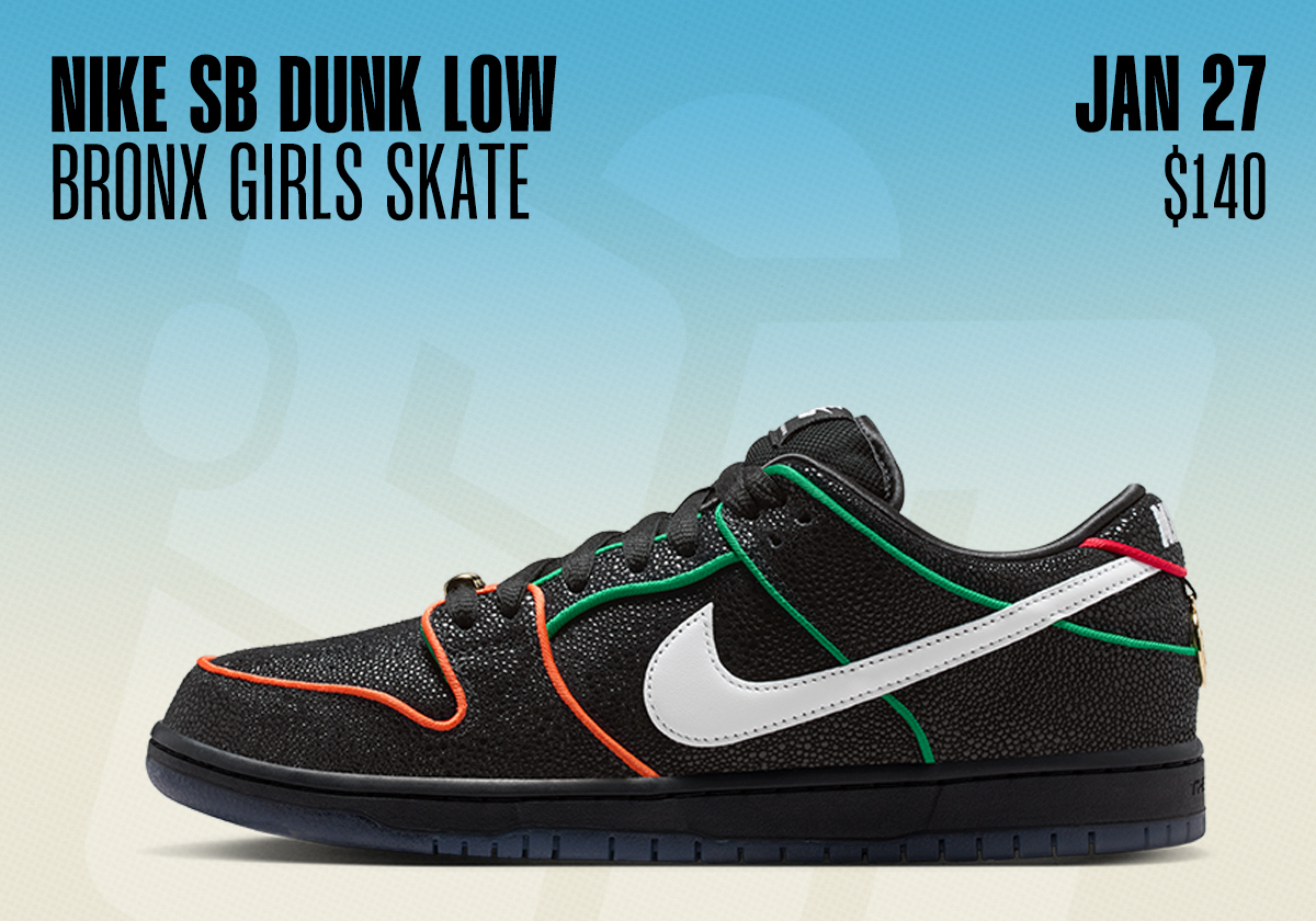 Sneaker Releases January 25 31 2026 Bronx Girls Skate Nike Sb Dunk Low