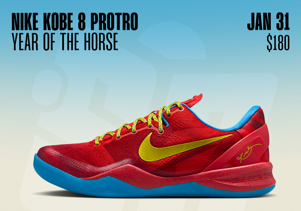 Sneaker Releases January 25 31 2026 Nike Kobe 8 Year Of The Horse