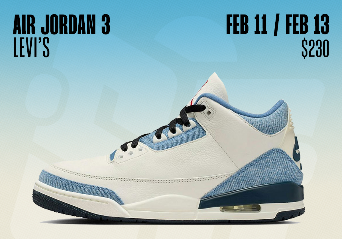 All Star Weekend 2026 Sneaker Releases Levis Air Jordan 3