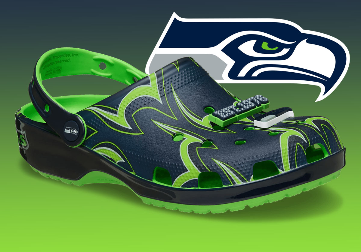 Кроссовки Crocs Classic Clog Super Bowl Lx Seattle Seahawks New England Patriots 212738 90h 1