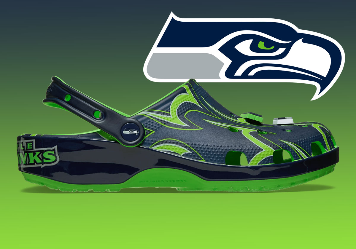 Кроссовки Crocs Classic Clog Super Bowl Lx Seattle Seahawks New England Patriots 212738 90h 2