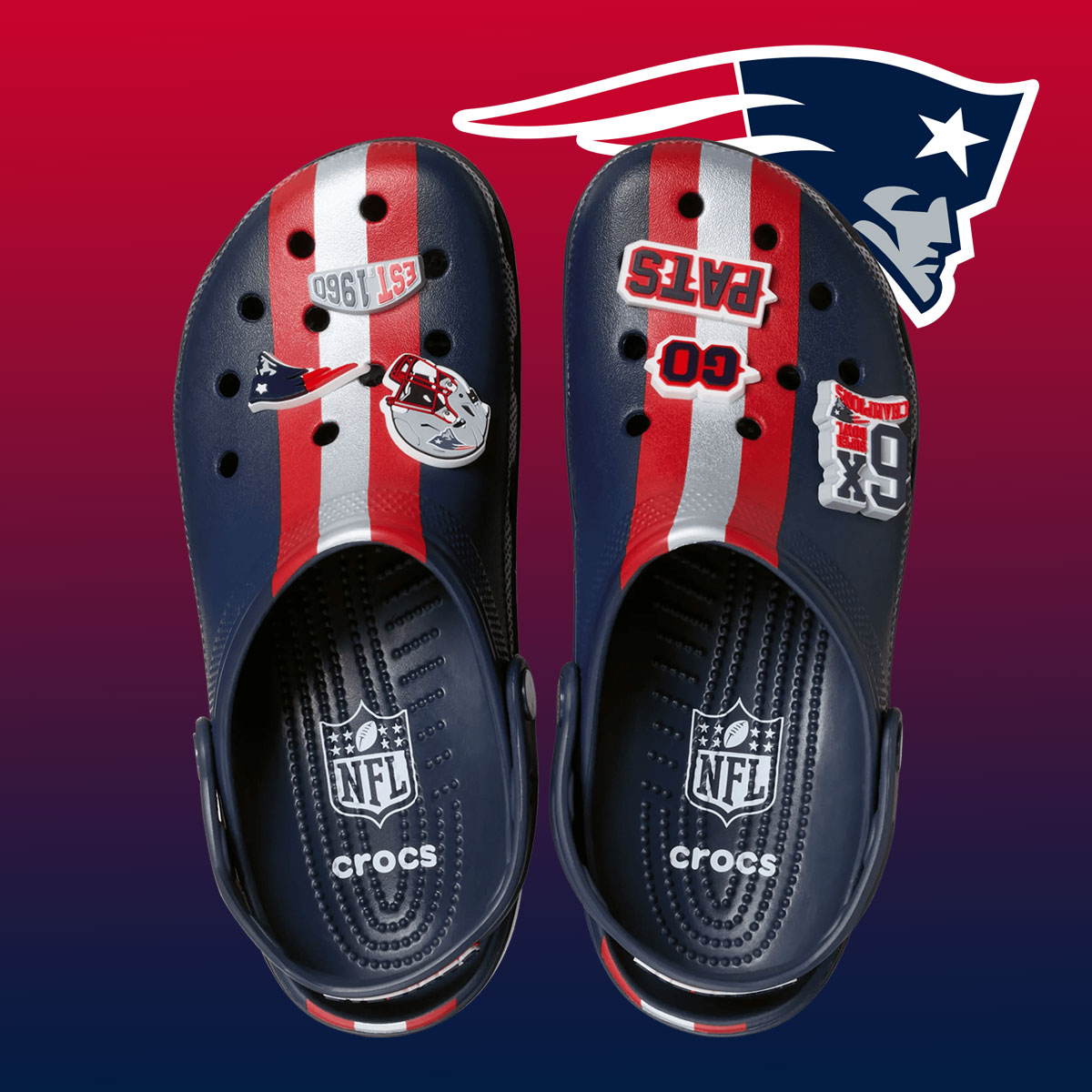 Кроссовки Crocs Classic Clog Super Bowl Lx Сиэтл Сихокс Нью Ингленд Пэтриотс 212993 90h 4
