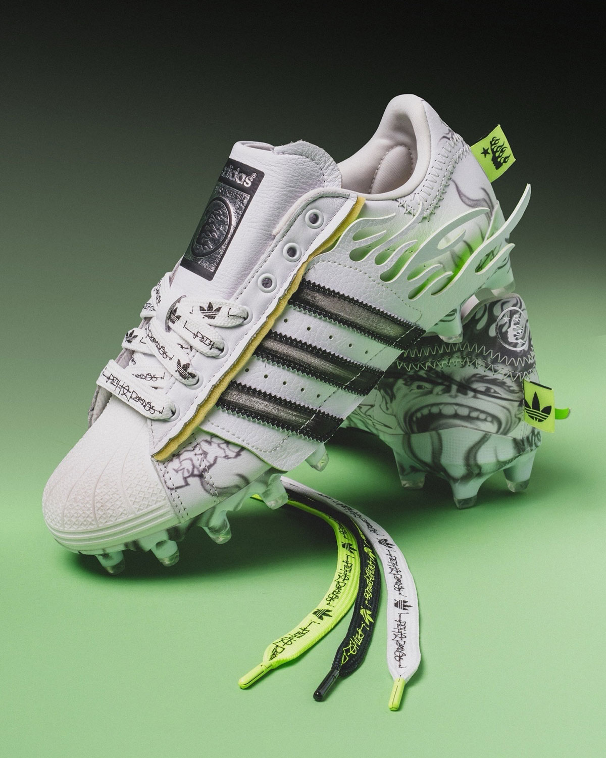 Hellstar Adidas Superstar Football Cleats Super Bowl Lx 5