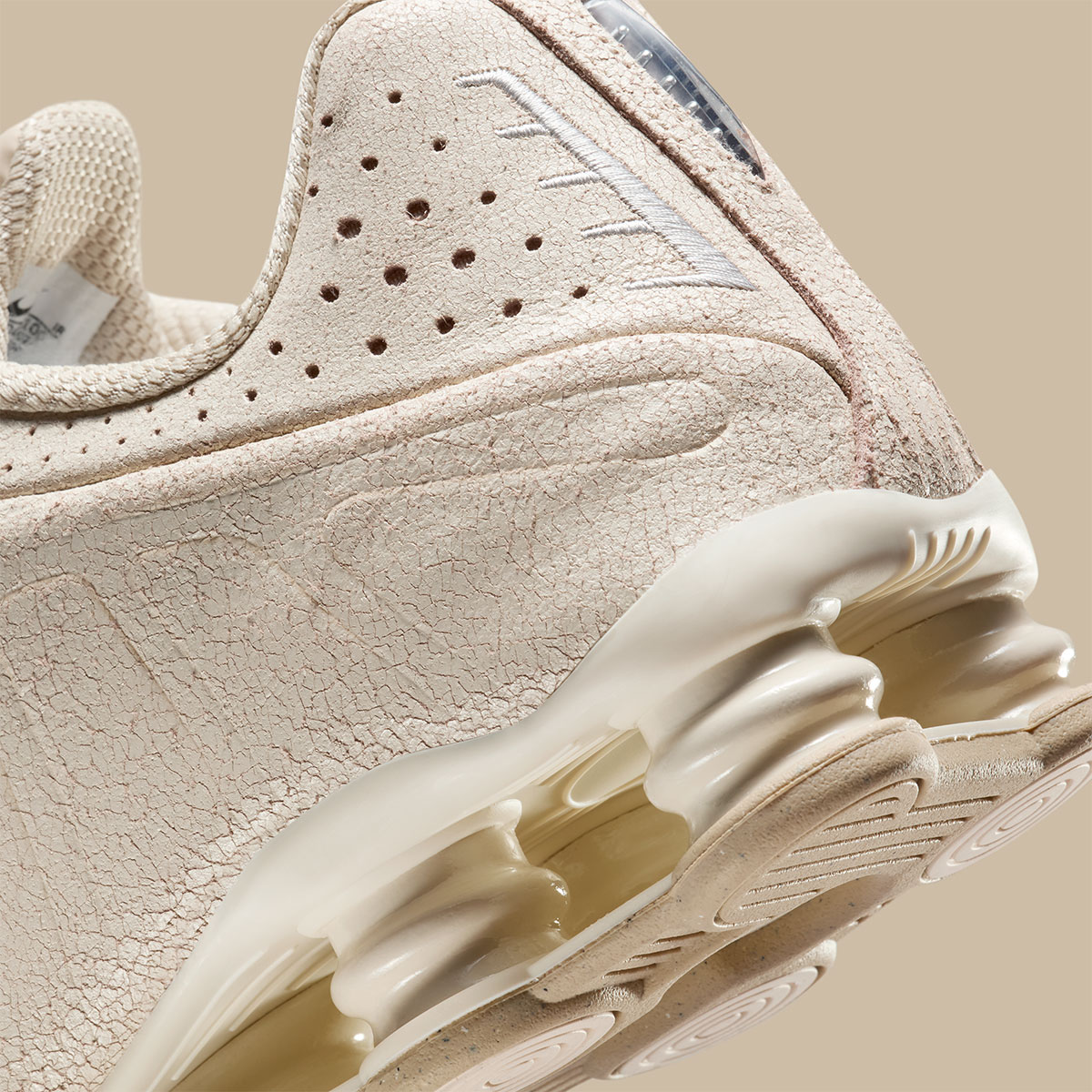 Nike Shox R4 Distreed Leather Natural Net Metallic Silver Io4544 100 9