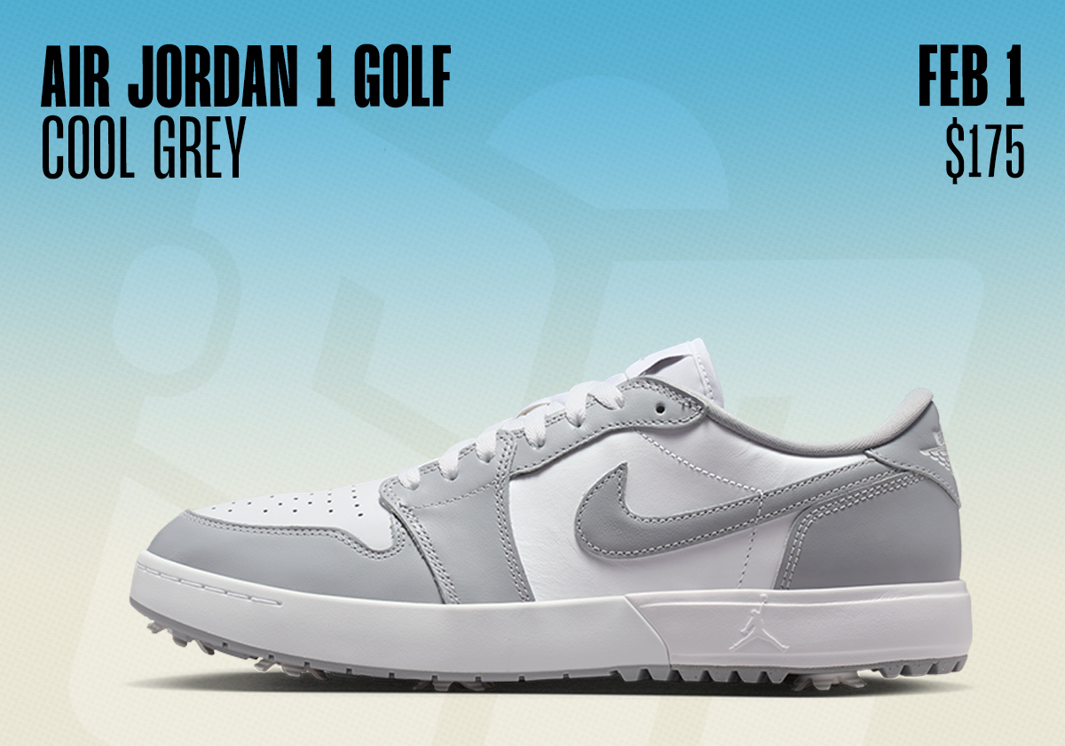 Sneaker Releases February 1 February 7 2026 Air Jordan 1 Golf Cool Grey