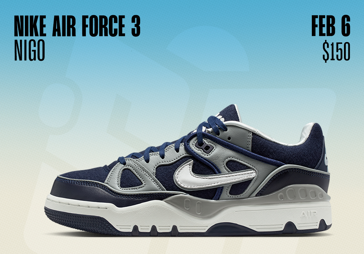 Sneaker Releases February 1 February 7 2026 Nigo Nike Air Force 3