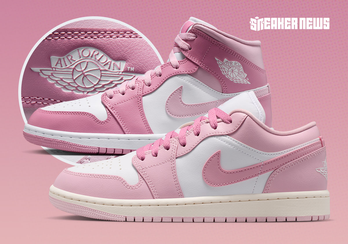 The Air Jordan 1 Shares "Iced Carmine" Across The Mid And Low