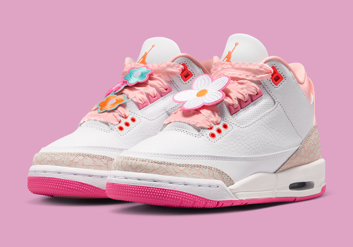 Air Jordan 3 Spring Flowers Ii0599 600 Release Date 4