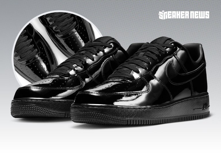 Nike Air Force 1 Low Black Patent IV2857-010 | SneakerNews.com display picture 1