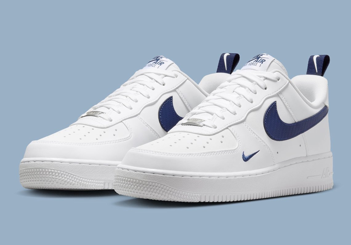 Nike Air Force 1 Carbon Fiber Swoosh Navy | SneakerNews.com display picture 2