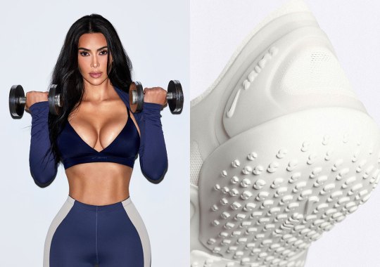 Kim Kardashian And NikeSkims Debut The Rift Mesh “Light Bone”