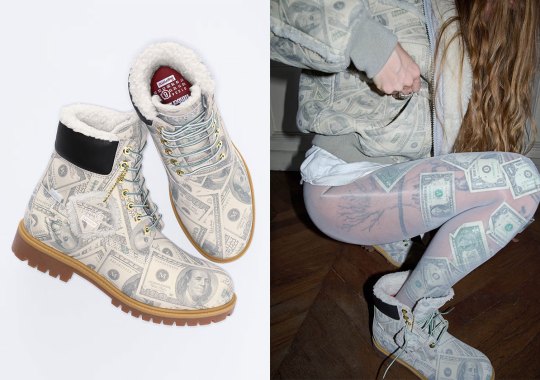 Supreme And MM6 Maison Margiela Cover The Timberland 6” Boot With Money