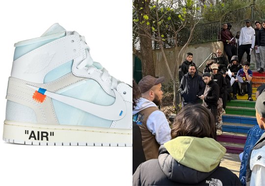 PTSF Holds Two-Day Campout For Virgil Abloh Jordan 1 In Paris