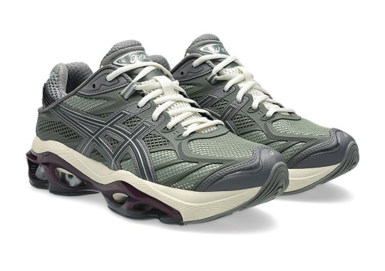 The $250 ASICS GEL-Kinetic 2.0 Surfaces In “Lichen Green”