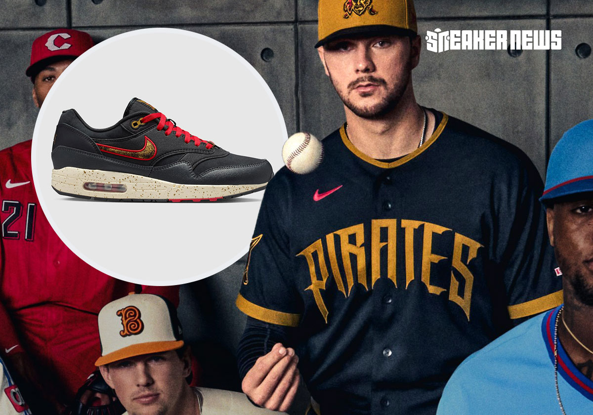 The Nike Air Max 1 Goes Menacing For The Pittsburgh Pirates’ City Connect Edition