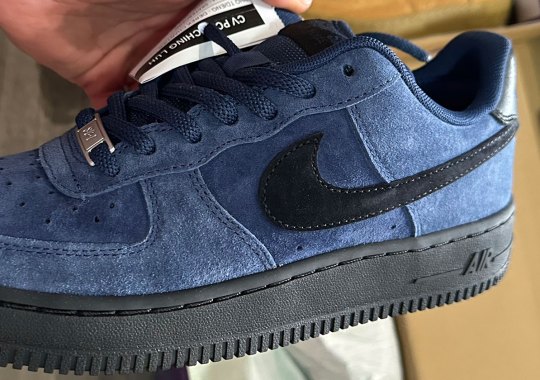 The Nike SB Air Force 1 Low Appears In Navy Suede